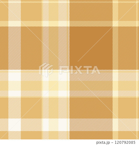 Party check background tartan, king fabric texture pattern. Improvement textile plaid vector seamless in amber and orange colors. Party check background tartan, king fabric texture pattern. Improvement textile plaid vector seamless in amber and orange colors. 120792085