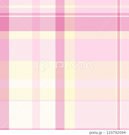 Ornamental texture vector tartan, image seamless fabric plaid. Geometry background check textile pattern in light and ivory colors. Ornamental texture vector tartan, image seamless fabric plaid. Geometry background check textile pattern in light and ivory colors. 120792094