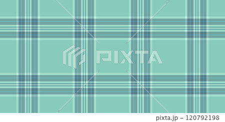Simplicity fabric texture background, gentle pattern vector plaid. Open check seamless tartan textile in teal and light colors. 120792198