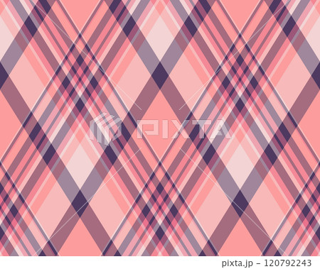 Argyle pattern of geometric rhombus. Harlequin check wallpaper design. Classic diamond shaped textile material for web background, print fabric clothing, sweater, wrapping paper, gift card, invitation Argyle pattern of geometric rhombus. Harlequin check wallpaper design. Classic diamond shaped textile material for web background, print fabric clothing, sweater, wrapping paper, gift card, invitation 120792243
