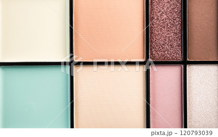 Pastel palette of eyeshadows Pastel palette of eyeshadows 120793039