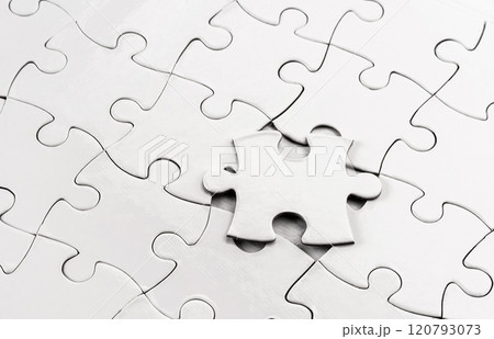 Empty jigsaw puzzle Empty jigsaw puzzle 120793073