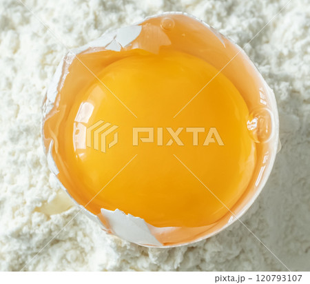 White egg and egg yolk White egg and egg yolk 120793107
