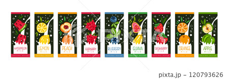 Fruit Milk Original Cover or Poster Design Vector Set Fruit Milk Original Cover or Poster Design Vector Set 120793626