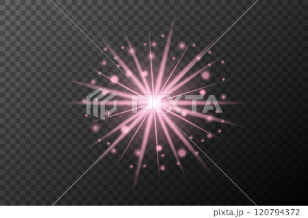 bright glowing light effect on transparent background 120794372