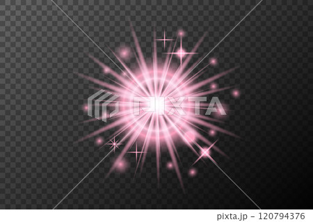 bright blue light on transparent background 120794376