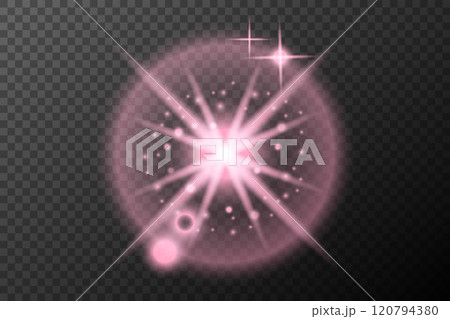 glowing bright sparkles isolated on transparent background 120794380