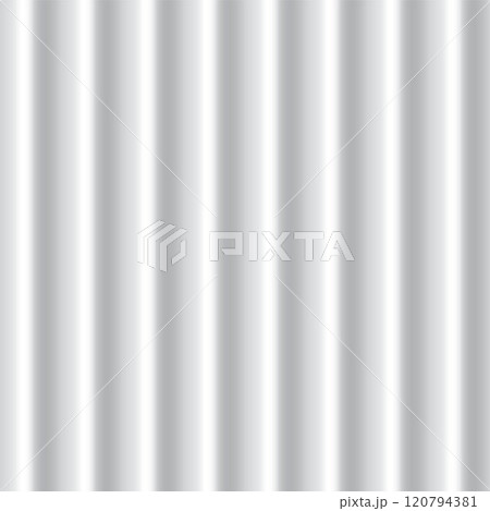 The vector texture of gray metal and corrugated materials forms a unique background 120794381