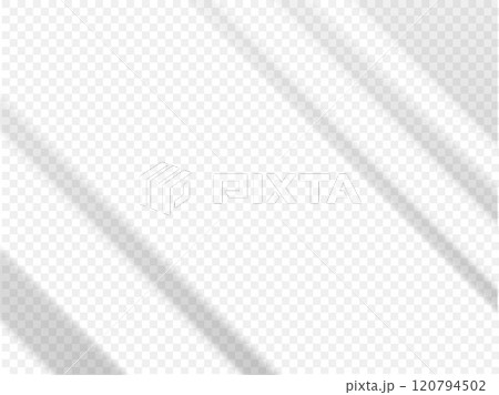 Diagonal thin shadows on a transparent background. 120794502
