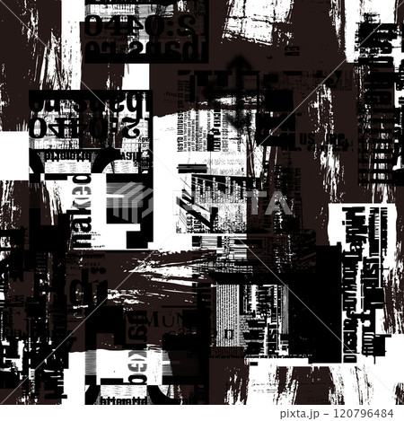 抽象的で無意味なテクスチャのコラージュ柄, 120796484