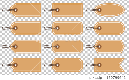 Vector illustration set of tags and price tags of various shapes Vector illustration set of tags and price tags of various shapes 120799641