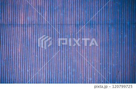 blue steel metal sheet panel. wall texture template for the background. 120799725