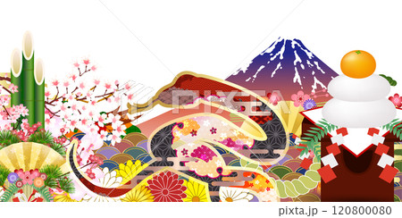 巳　年賀状　新年　初売り　背景	 120800080