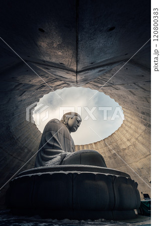 Tadao Ando's Architectural Head Buddha in Hokkaido, Japan 120800383