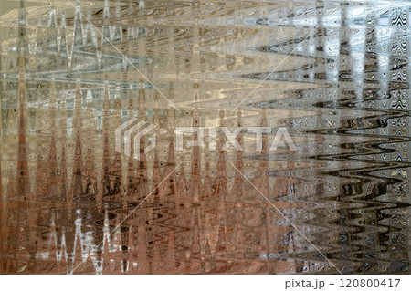 abstract background with wavy patterns of brown and gray colors 120800417