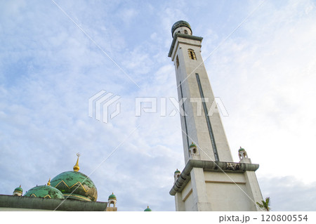 緑のドームが美しいアルアメーラアル ハジャマルヤムモスク 120800554