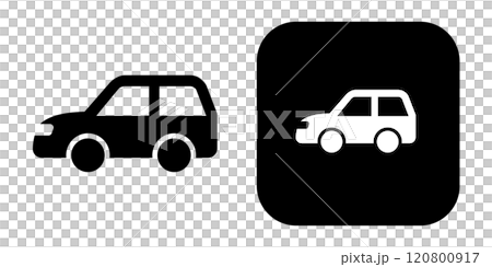 車やタクシー,レンタカーなどを表すアイコン 車やタクシー,レンタカーなどを表すアイコン 120800917