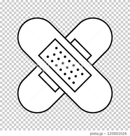 絆創膏の手当 アイコン 絆創膏の手当 アイコン 120801026