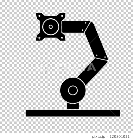 モニターアーム シルエット 120801031