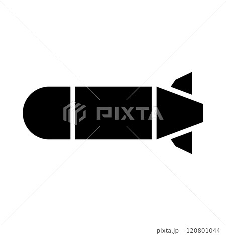 魚雷のシルエット 120801044