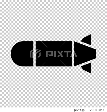 魚雷のシルエット 120801044