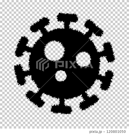 ウイルスのシルエット 120801050