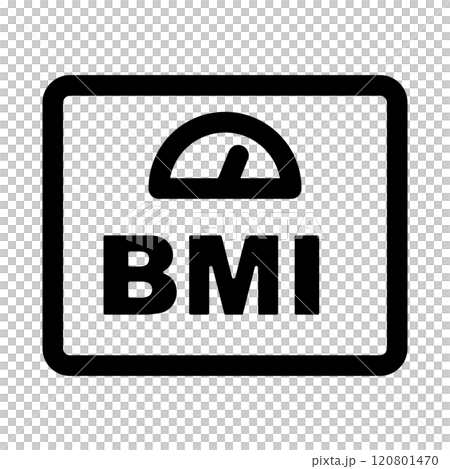 BMI measurement weight scale icon BMI measurement weight scale icon 120801470