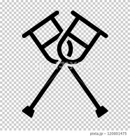 crutch silhouette 120801475