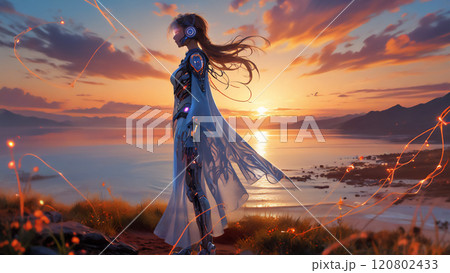 サイボーグになった女　AI画像 120802433