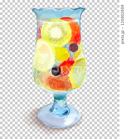 フルーツサイダーの手描きイラスト フルーツサイダーの手描きイラスト 120802689