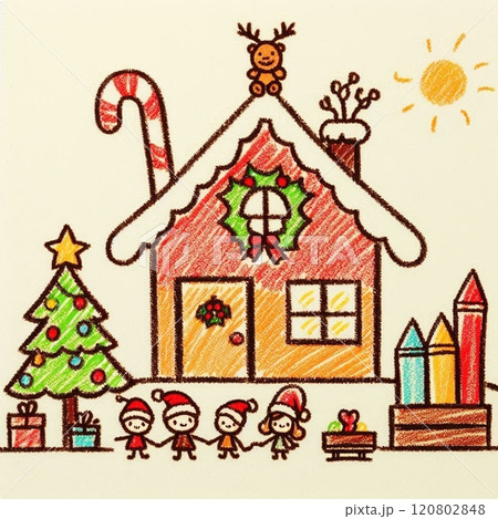 クリスマス、サンタ 120802848