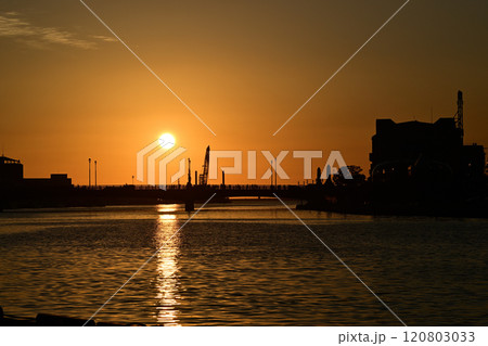 幣舞橋と夕日 幣舞橋と夕日 120803033