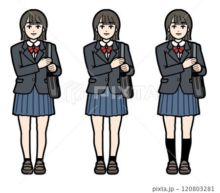冬服の女子学生 冬服の女子学生 120803281