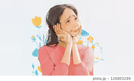 情緒不安定で少し認知障害のある初老の女性