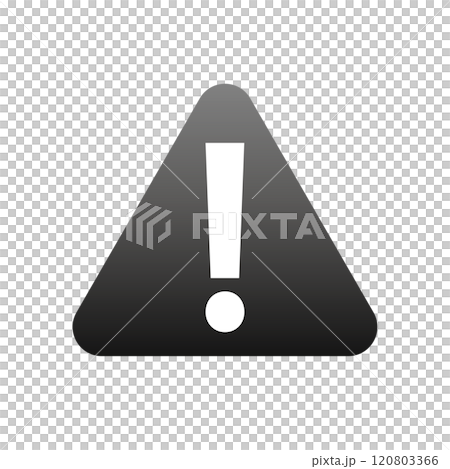 A simple gradient warning sign for business use 120803366