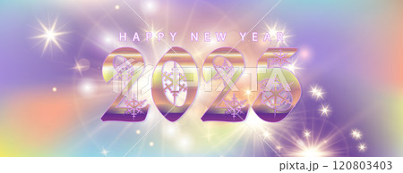 An elegant design celebrating New Year 2025 120803403