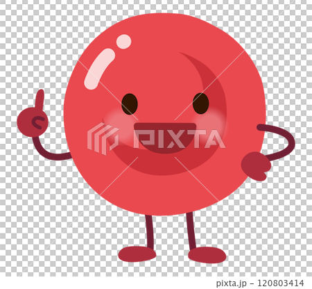 赤血球キャラクター　細胞浸透　医療 120803414