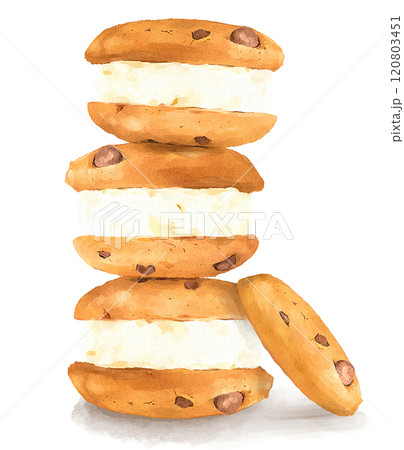 油彩画美味しいクッキー