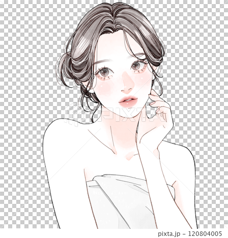一位女士洗澡 120804005
