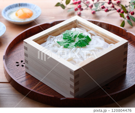 シンプルな味わい　茹でたての釜揚げうどん 120804476