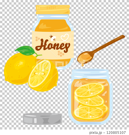 Bottled honey lemon syrup set 120805107