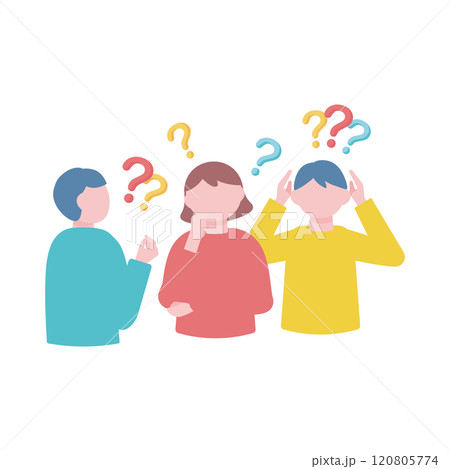 混乱する人々 120805774