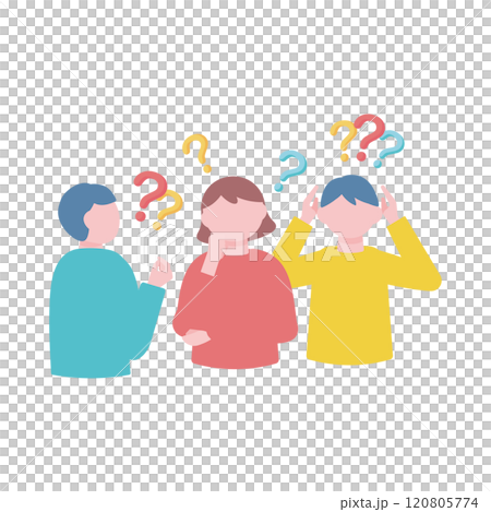 混乱する人々 120805774