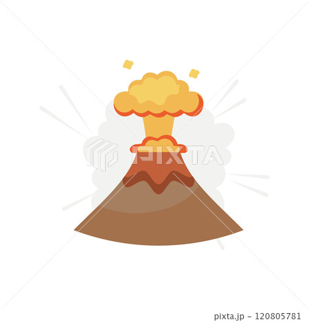 火山　噴火 120805781