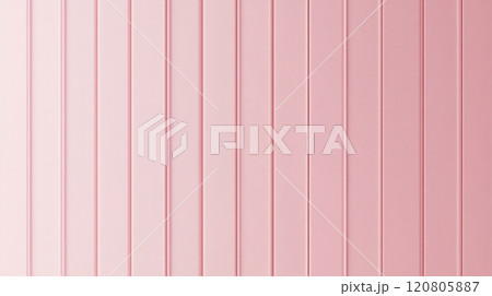The minimalist background showcases a soft blush pink with an off-center vertical line 120805887
