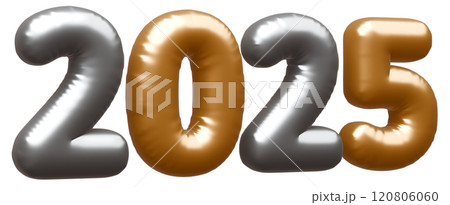 3D画像_文字風船_2025 3D画像_文字風船_2025 120806060