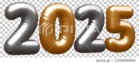 3D画像_文字風船_2025 3D画像_文字風船_2025 120806060