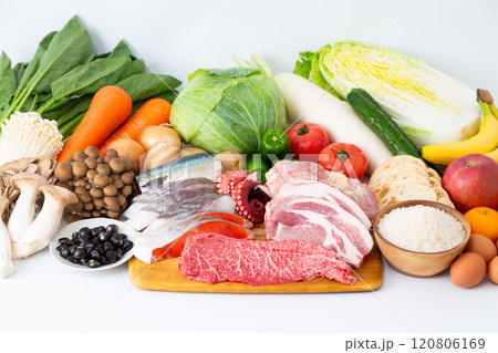 色々な食材の集合 色々な食材の集合 120806169