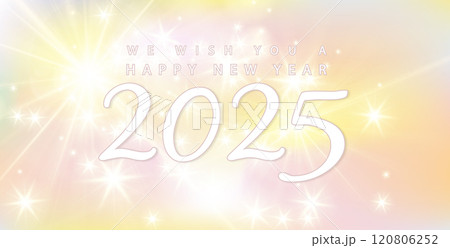 We Wish You a Happy New Year on the beautiful 2025 Illustration design We Wish You a Happy New Year on the beautiful 2025 Illustration design 120806252