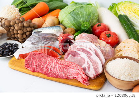 色々な食材の集合 色々な食材の集合 120806319
